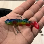 Soft Rubber Swimbait Lure – 75mm / 85mm Curly T-Tail Sinking Bait for Bass, Pike & More photo review