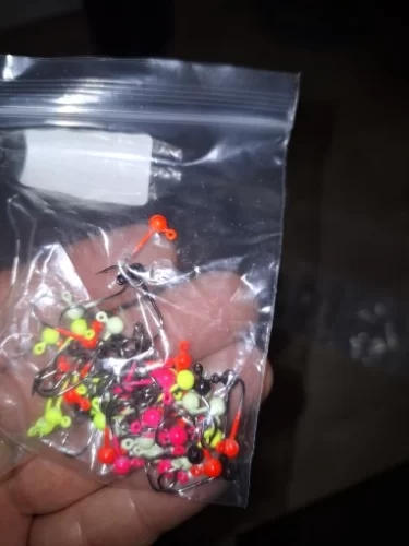 50pcs Jig Head Fishing Hook Set – Barbed Hooks (0.4g–2g) for Freshwater & Saltwater Lures photo review