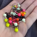 50pcs Jig Head Fishing Hook Set – Barbed Hooks (0.4g–2g) for Freshwater & Saltwater Lures photo review
