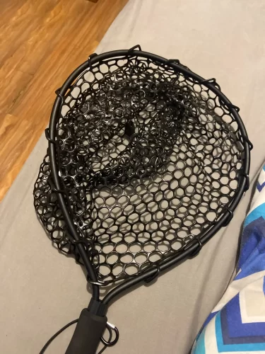 Ultralight Aluminum Fishing Net with Silicone Mesh photo review