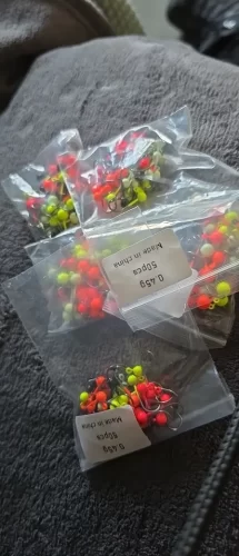 50pcs Jig Head Fishing Hook Set – Barbed Hooks (0.4g–2g) for Freshwater & Saltwater Lures photo review