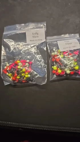 50pcs Jig Head Fishing Hook Set – Barbed Hooks (0.4g–2g) for Freshwater & Saltwater Lures photo review