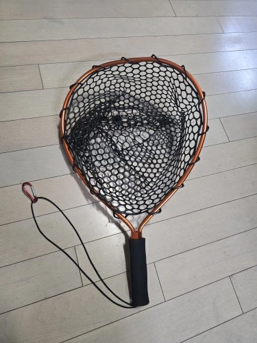 Ultralight Aluminum Fishing Net with Silicone Mesh photo review