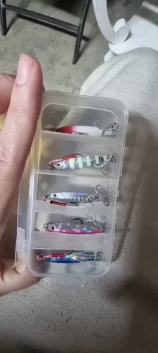 5pcs Metal Jig Fishing Lure Set – 10g to 40g Weights for Bass, Trout, and Saltwater Jigging photo review