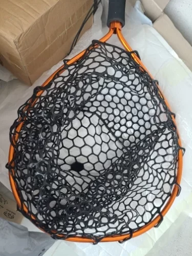 Ultralight Aluminum Fishing Net with Silicone Mesh photo review