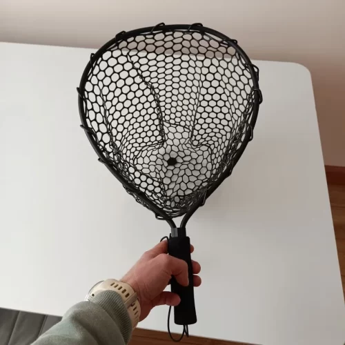 Ultralight Aluminum Fishing Net with Silicone Mesh photo review