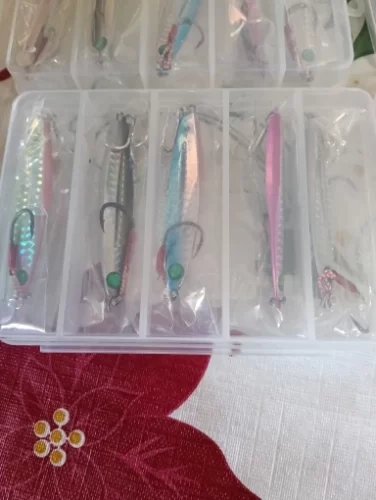 5pcs Metal Jig Fishing Lure Set – 10g to 40g Weights for Bass, Trout, and Saltwater Jigging photo review