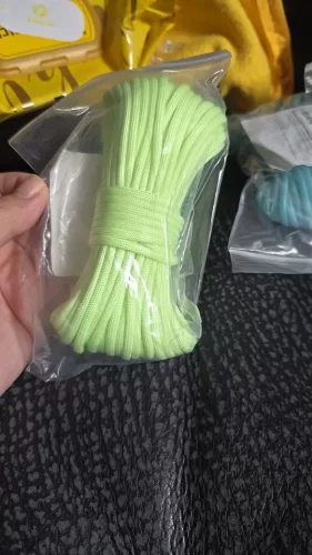 Luminous Paracord – 9-Strand Fluorescent Nylon Rope for Outdoor, Camping & Survival photo review