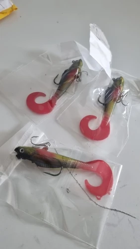 Soft Rubber Swimbait Lure – 75mm / 85mm Curly T-Tail Sinking Bait for Bass, Pike & More photo review