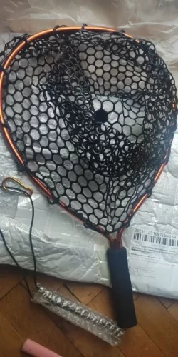 Ultralight Aluminum Fishing Net with Silicone Mesh photo review