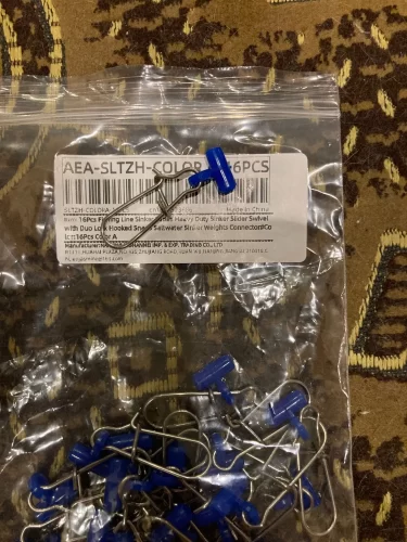 16pcs Sinker Slide Fishing Connectors – Heavy-Duty Swivel with Duo-Lock Snap for Saltwater & Freshwater Rigs photo review