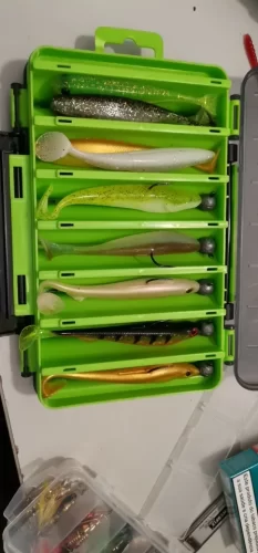 Double-Sided Compact Tackle Box – Versatile Organizer for Lures, Hooks & Baits photo review