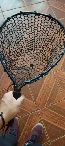 Ultralight Aluminum Fishing Net with Silicone Mesh photo review