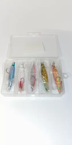 5pcs Metal Jig Fishing Lure Set – 10g to 40g Weights for Bass, Trout, and Saltwater Jigging photo review
