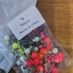50pcs Jig Head Fishing Hook Set – Barbed Hooks (0.4g–2g) for Freshwater & Saltwater Lures photo review