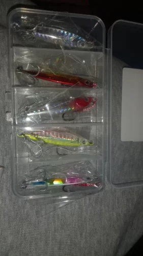 5pcs Metal Jig Fishing Lure Set – 10g to 40g Weights for Bass, Trout, and Saltwater Jigging photo review
