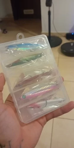 5pcs Metal Jig Fishing Lure Set – 10g to 40g Weights for Bass, Trout, and Saltwater Jigging photo review