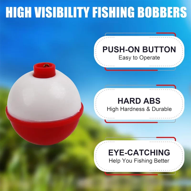 7pcs Fishing Float Set – Snap-On Round Bobbers (0.5–2.5 inch) for Freshwater & Saltwater - Image 3