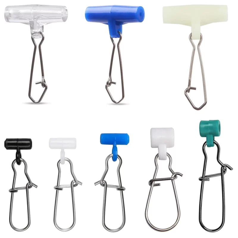 16pcs Sinker Slide Fishing Connectors – Heavy-Duty Swivel with Duo-Lock Snap for Saltwater & Freshwater Rigs