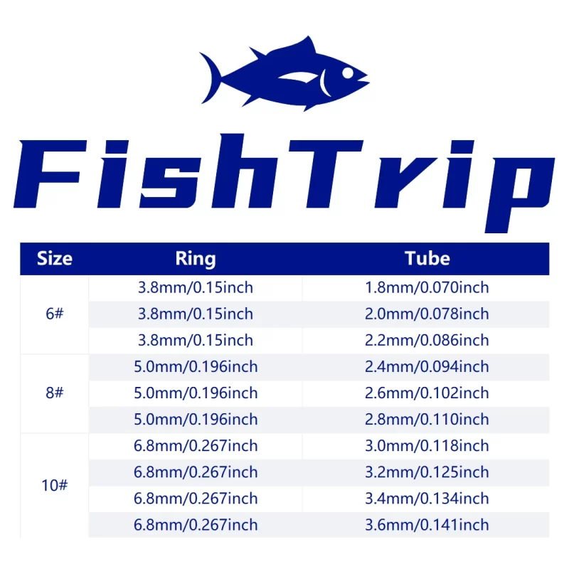 Fishtrip Rod Tip Repair Kit – 3pcs to 80pcs Stainless Steel Tip Tops for Spinning & Casting Rods - Image 2