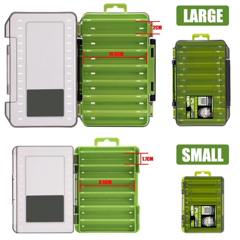 Double-Sided Compact Tackle Box – Versatile Organizer for Lures, Hooks & Baits - Image 4