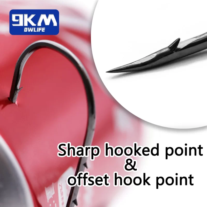 9KM Baitholder Fishing Hooks – Barbed Live Bait Hooks for Sea, Carp & Jig Fishing - Image 4