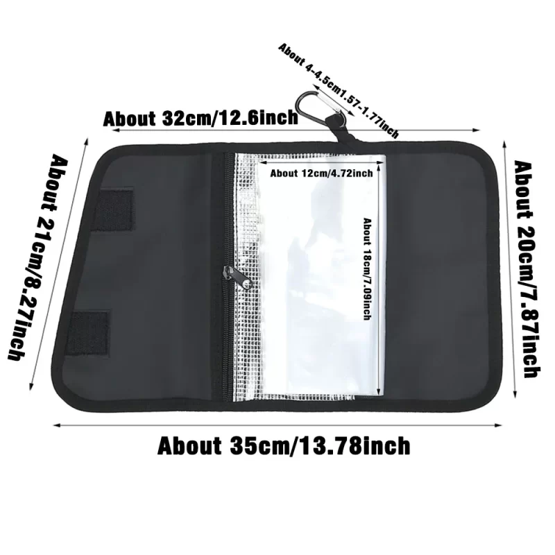 Waterproof Bait Storage Bag – PVC Partitioned Carry Case for Lures, Soft Plastics & Tackle - Image 2