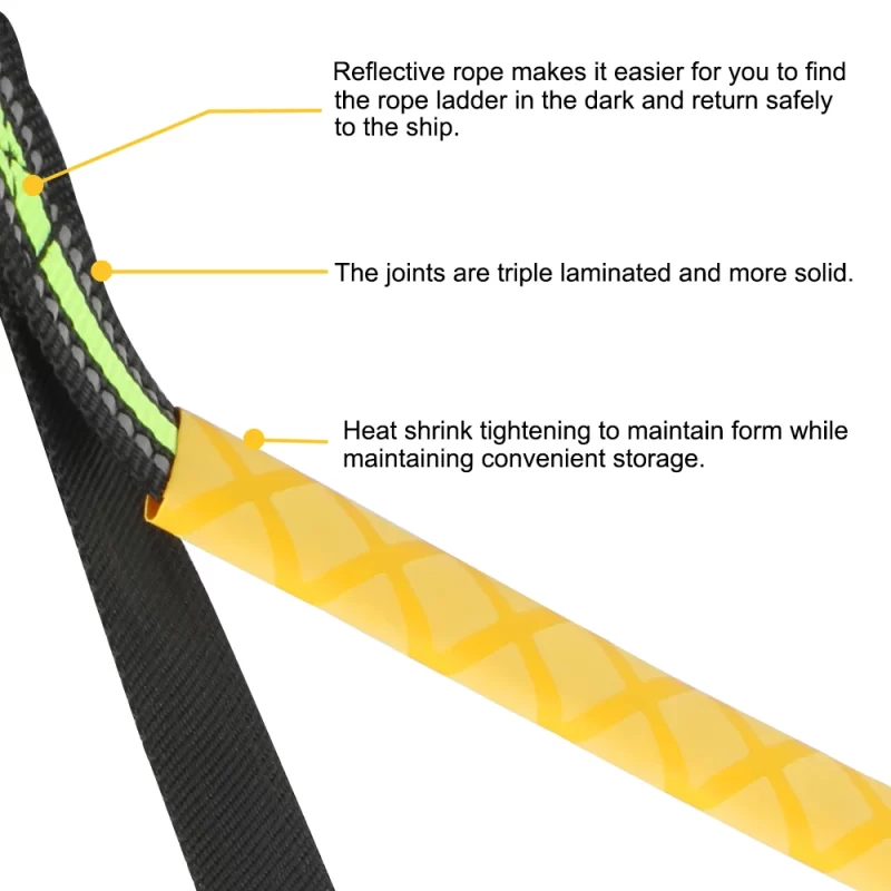 Launching Ladder – Folding Rope Ladder for Boats, Yachts & Docks (3–5 Step Options) - Image 4
