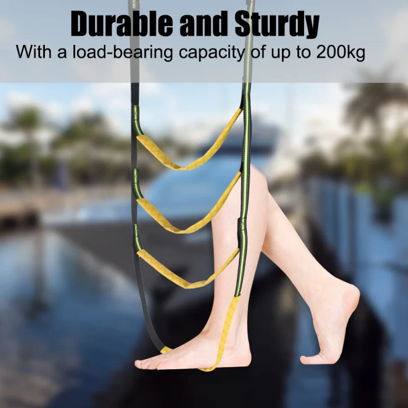 Launching Ladder – Folding Rope Ladder for Boats, Yachts & Docks (3–5 Step Options) - Image 5