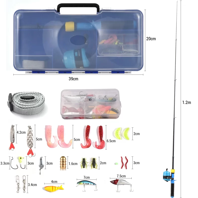 Kids Fishing Pole and Reel Set – Complete Combo Kit with Tackle Box, Hooks & Lures - Image 4