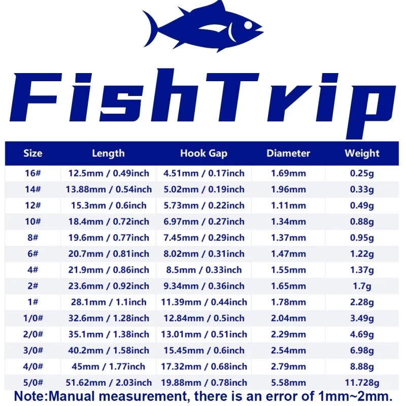 Fishtrip 4X Treble Hooks – High Carbon Steel, Barbed Saltwater Hooks for Lures, Jigs & Rigs - Image 2