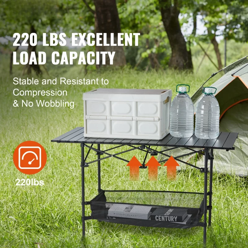 Portable Folding Camping Table – Lightweight Side Table with Large Storage Pouch - Image 2