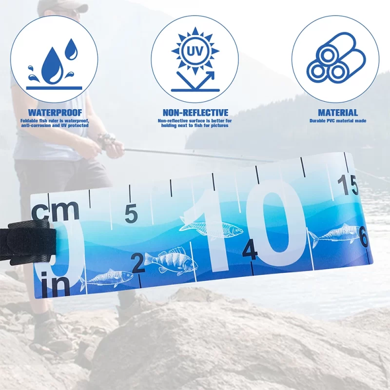 Waterproof Foldable Fish Measuring Ruler – Compact, Durable Tape Sticker for Freshwater & Saltwater - Image 4