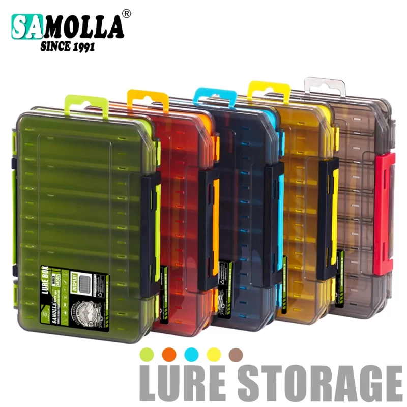 Double-Sided Compact Tackle Box – Versatile Organizer for Lures, Hooks & Baits