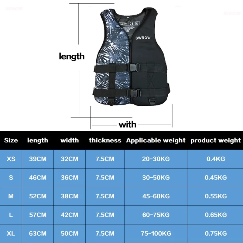 Neoprene Life Jacket – Buoyancy Vest for Adults & Kids (Swimming, Boating, Water Sports) - Image 6