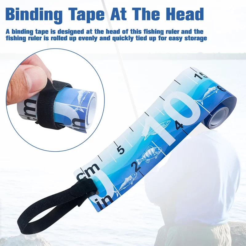 Waterproof Foldable Fish Measuring Ruler – Compact, Durable Tape Sticker for Freshwater & Saltwater - Image 3