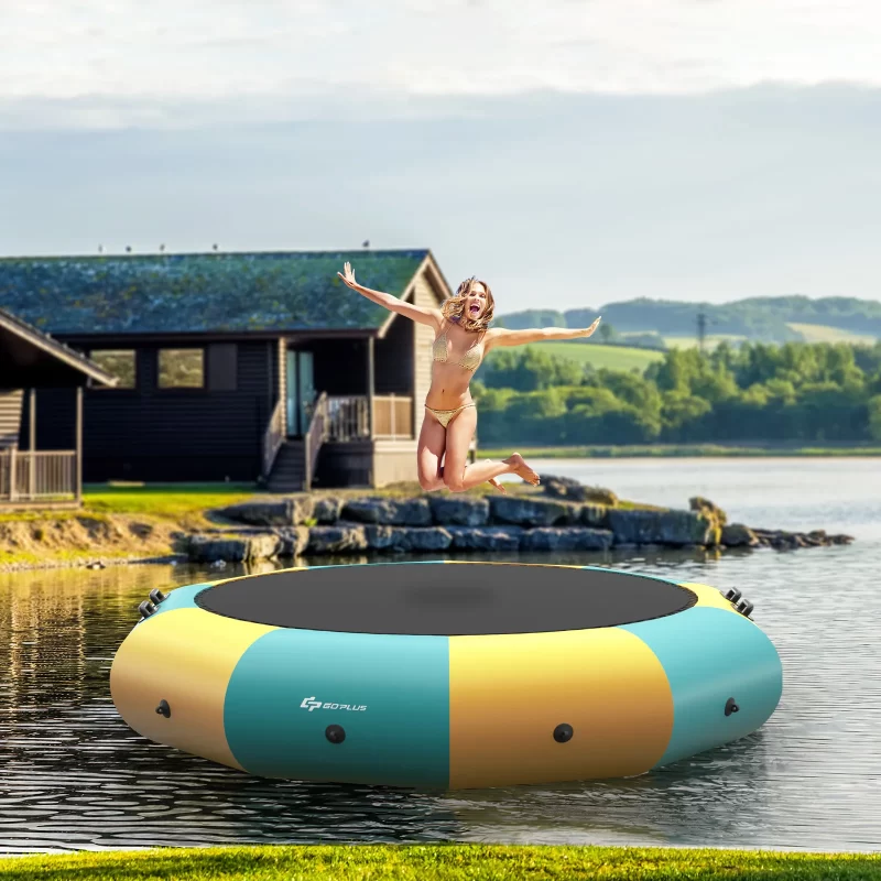 10ft Inflatable Water Bouncer – Floating Splash Pad & Trampoline for Lakes, Beaches & Boat Days - Image 3