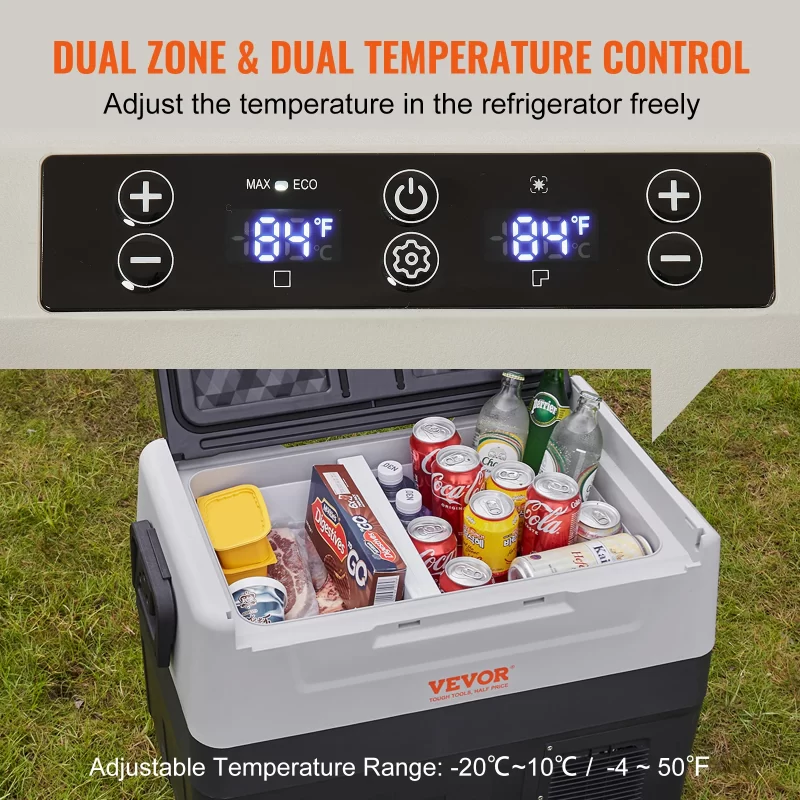 Portable Compressor Car Refrigerator – 35L / 45L / 55L with Foldable Handle & Wheels - Image 3