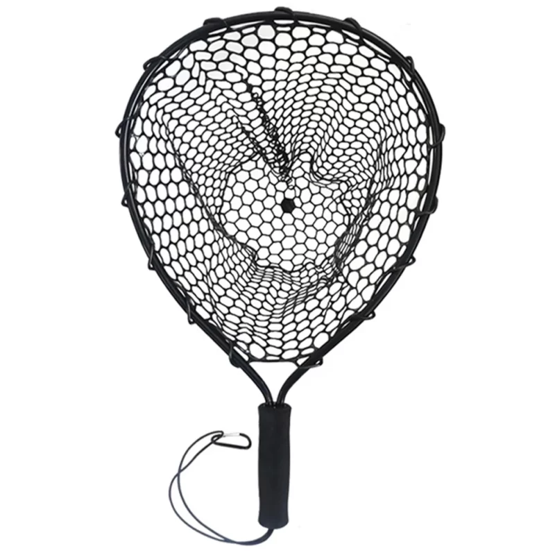 Ultralight Aluminum Fishing Net with Silicone Mesh
