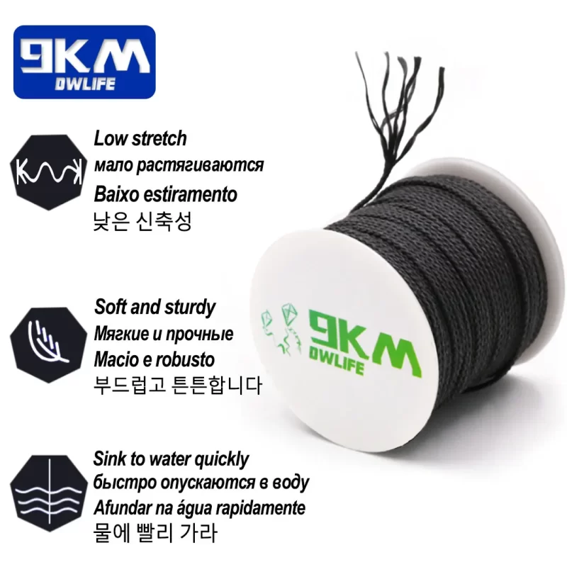 Black Braided Kevlar Cord – Rope for Fishing, Outdoor, and Survival Use - Image 3