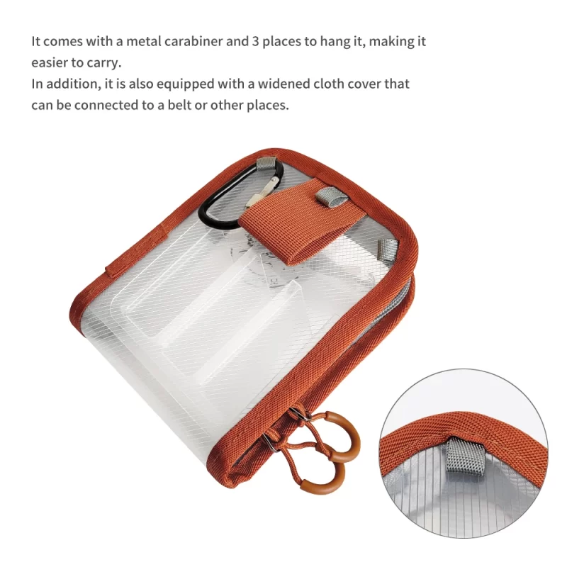 Portable Squid Jig Lure Hook Storage Case – 6 Grid Waterproof Tackle Bag - Image 4