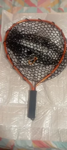 Ultralight Aluminum Fishing Net with Silicone Mesh photo review