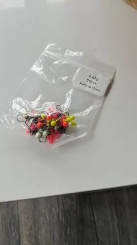 50pcs Jig Head Fishing Hook Set – Barbed Hooks (0.4g–2g) for Freshwater & Saltwater Lures photo review