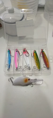 5pcs Metal Jig Fishing Lure Set – 10g to 40g Weights for Bass, Trout, and Saltwater Jigging photo review