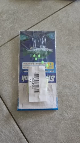 5-Hook Sabiki Rig – Saltwater Bait Rig with Real Fish Skin & Glow Flash for Mackerel, Herring & More photo review