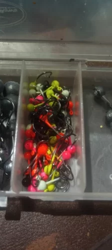 50pcs Jig Head Fishing Hook Set – Barbed Hooks (0.4g–2g) for Freshwater & Saltwater Lures photo review