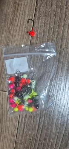 50pcs Jig Head Fishing Hook Set – Barbed Hooks (0.4g–2g) for Freshwater & Saltwater Lures photo review