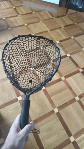 Ultralight Aluminum Fishing Net with Silicone Mesh photo review