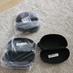 Sunglass Case with Carabiner Hook Colorful Sunglasses Hard Case Zipper Eyeglasses and Sunglass Holder photo review