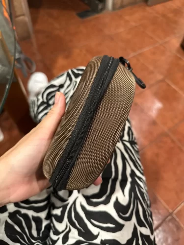 Sunglass Case with Carabiner Hook Colorful Sunglasses Hard Case Zipper Eyeglasses and Sunglass Holder photo review